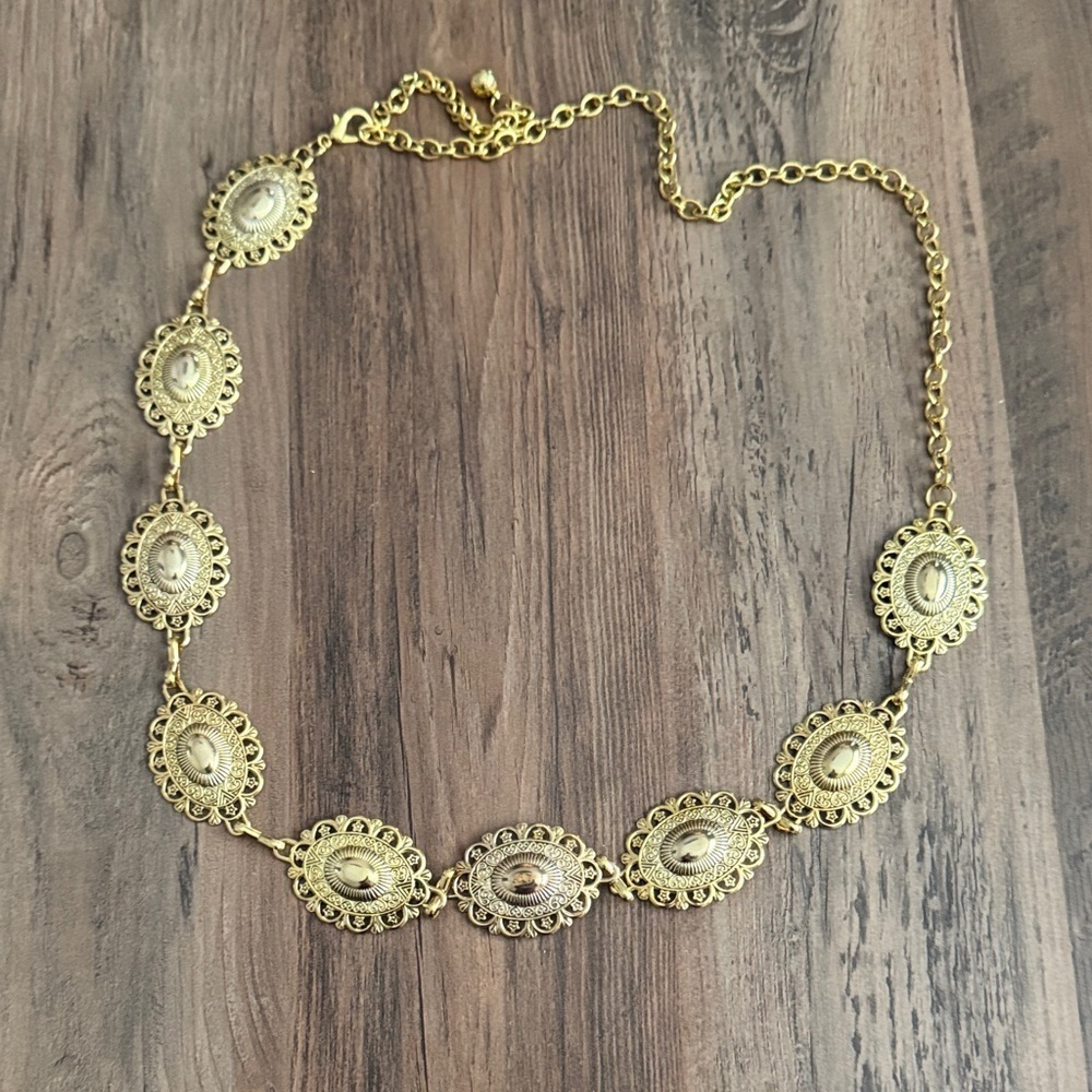 Elegant Gold Women's Belt